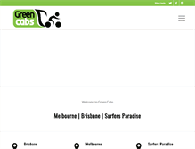 Tablet Screenshot of greencabs.com.au
